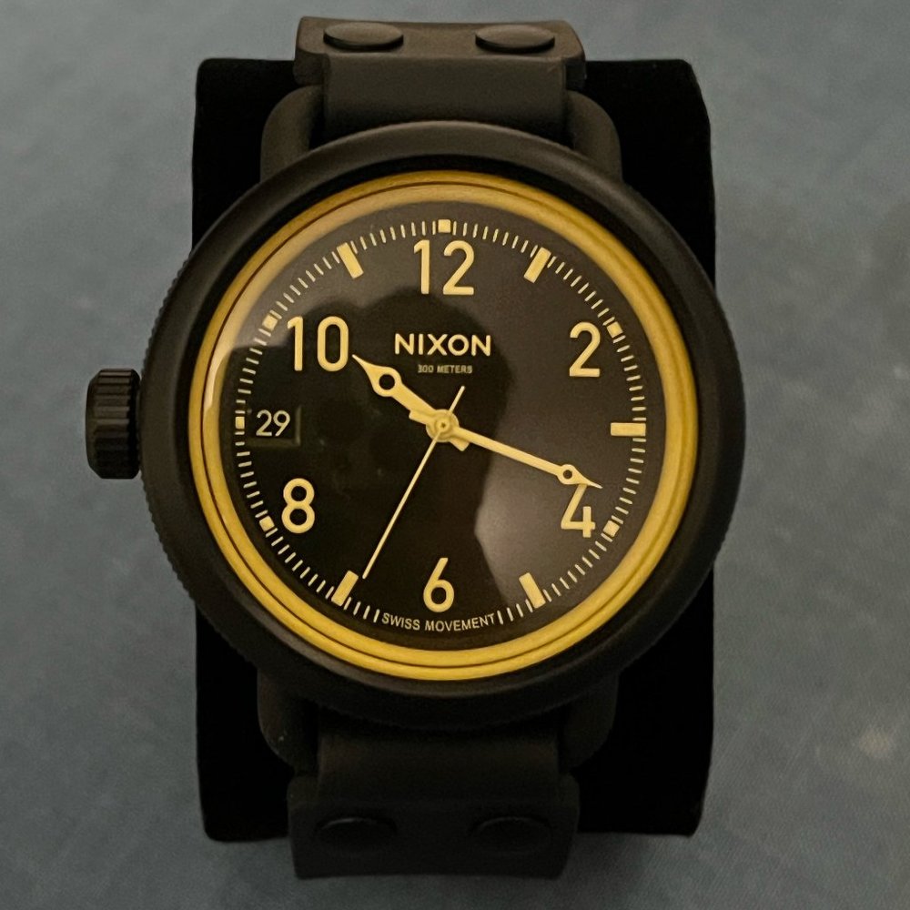NIXON October Black Dial Men's Watch
